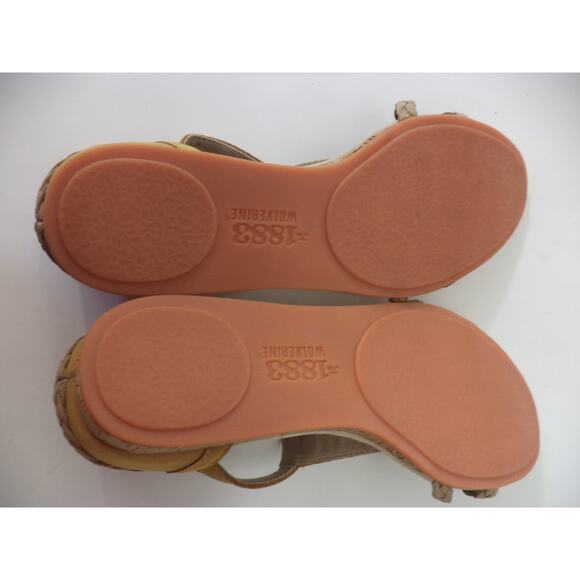 WOLVERINE 1883 COLLECTION TILLEY TAN NUBUCK LEATHER SANDAL SHOE EUR 41 US 9.5M - Picture 8 of 9